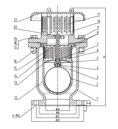 Compound High Speed Air Bleed Valve Design Drawing