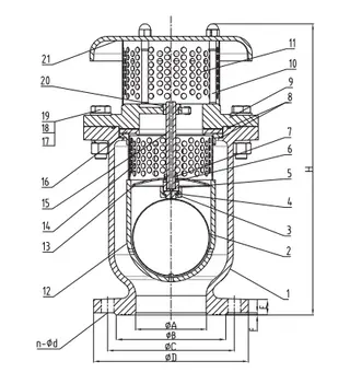 Compound High Speed Air Bleed Valve Design Drawing