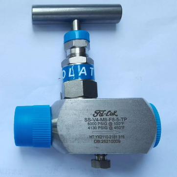 SS 304 Threaded Needle Valve With Vent Plug, 6000 LB, 1/2 IN