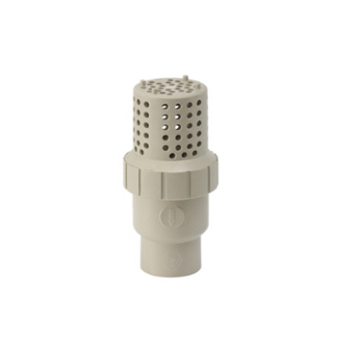 PPH Round Hole Type Foot Valve, 1-3 Inch