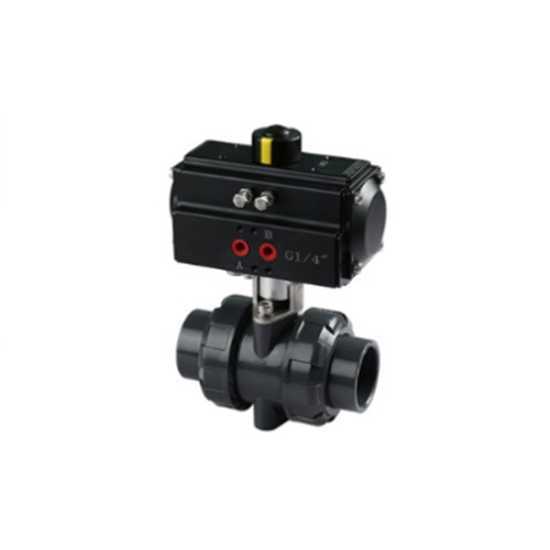 UPVC Pneumatic Actuated True Union Ball Valve