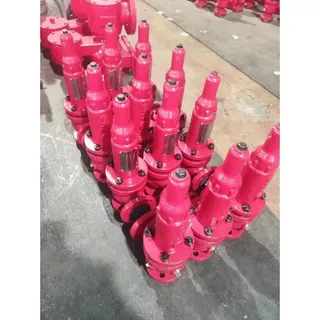 Angle Type Safety Valve, ASTM A105N, DN80 x DN50, 130 Psig