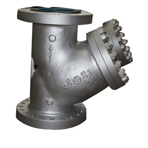 ASTM A216 WCB Y Strainer, Stainless Steel Screen, 12IN, CL600
