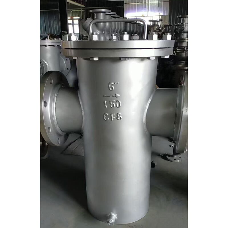 ASTM A351 CF8 Basket Strainer, SS 316 Screen, 6 Inch, 150 LB