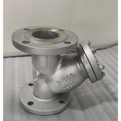 Carbon Steel Y Strainer, ASTM A216 WCB, 3 Inch, 150 LB, RF