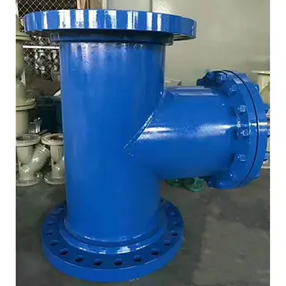 ASTM A216 WCB T Strainer, ASME B16.34, 10 Inch, CL150 LB, RF