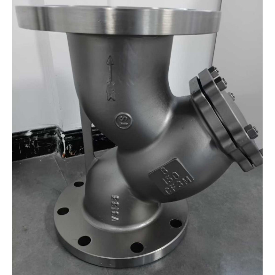 Stainless Steel Y-type Strainer, ASTM A351 CF8M, 6 IN, CL150