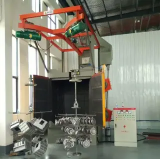 Auto Parts Hanger Shot Blasting Machine, Increase Roughness