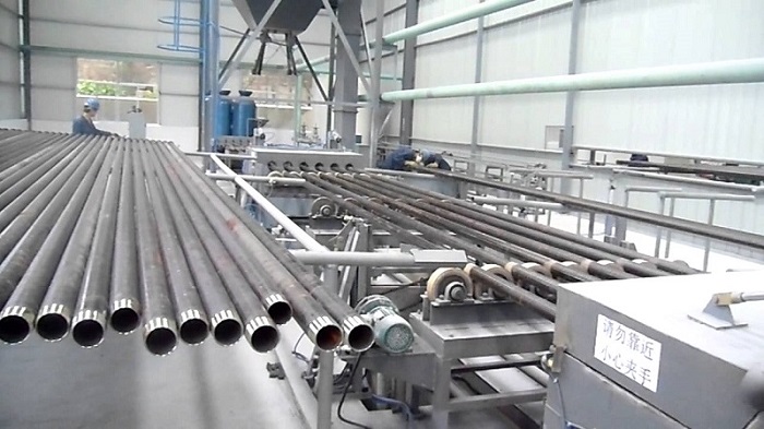 Internal Steel Tube Shot Blasting Machine, Surface Preparation. 