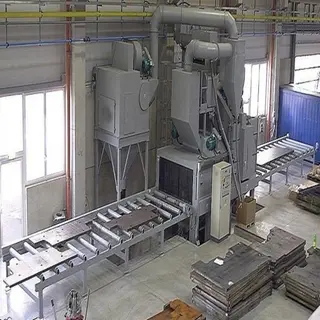 Steel Plate Shot Blasting Machine, Automatic, Compact