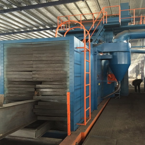 Roller Conveyor Shot Blasting Machine, Continuous