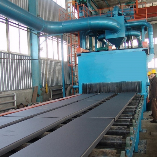 Steel Plate Shot Blasting Machine, Automatic, Compact