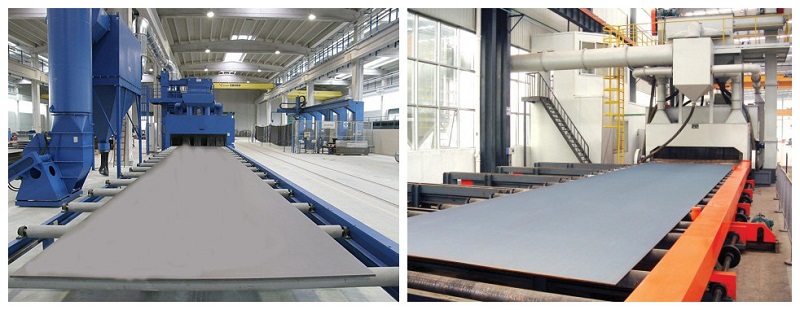 Steel Plate Shot Blasting Machine, Automatic, Compact Design