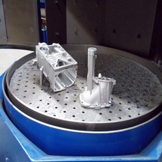 Rotary Table Shot Blasting Machine, For Metal Polishing