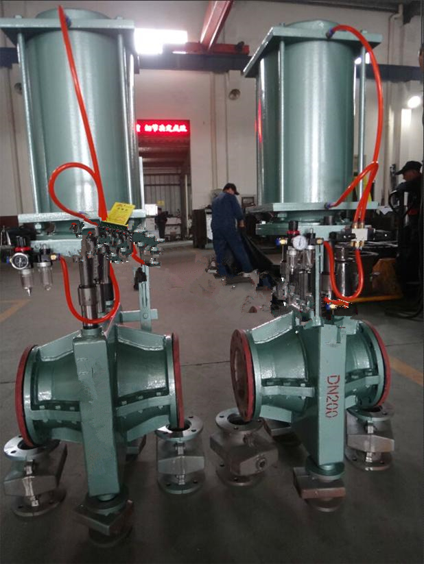 Ductile iron, cast iron,  nature rubber sleeve pinch valve, DN300-150# Pneumatic operation