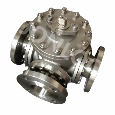 3-Way Flanged Ball Valve 5 inch 300LB RF A351 CF8M