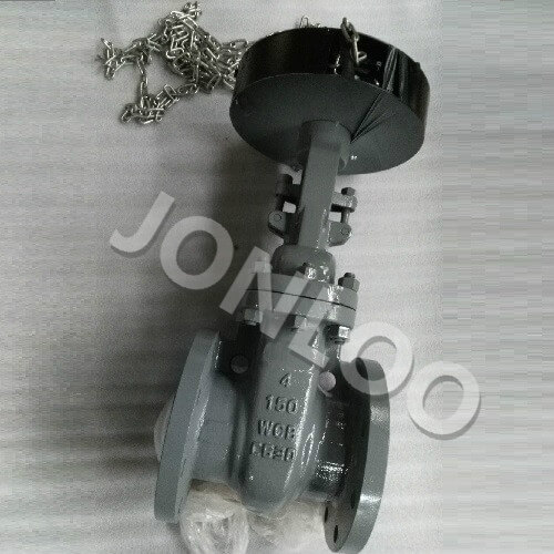 4 Inch Gate Valve with Chain Wheel 150 LB A216 WCB