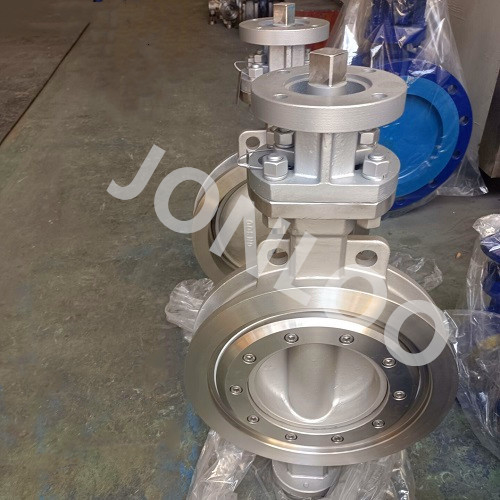 DIN Standard Butterfly Valve with Bare Shaft DN300 PN16 SS304 Material