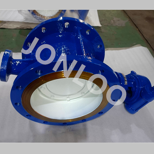 DIN Butterfly Valve with Long Series length WCB Material NBR Sealing DN300 PN10