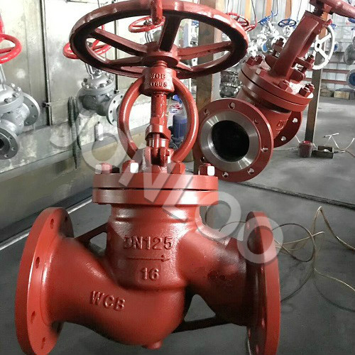 Carbon Steel Globe Valve with Handwheel PN16 DN125 WCB  DIN 3356