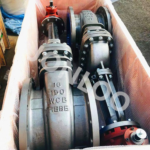 API 600 Gate Valve 16inch 150LB WCB Material with Gear Operator