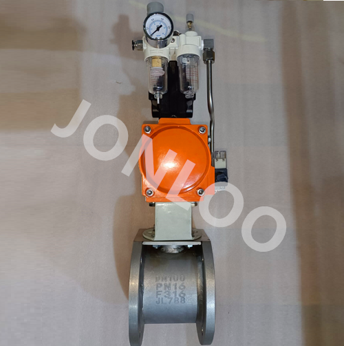 Wafer Ball Valve with Pneumatic Actuator DN100 PN16 F316