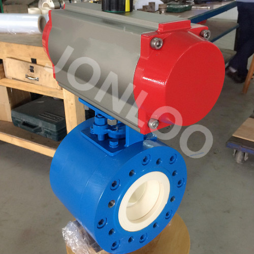 Wafer Type Ceramic Ball Valve with Forged Steel Material