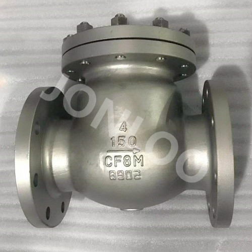 Stainless Steel Swing Check Valve CF8M Body 150LB 4 Inch