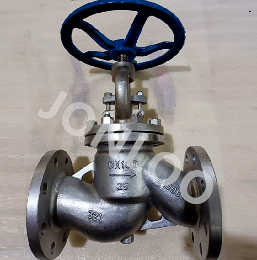 SS321 Globe Valve PN25 DN100 DIN Standard