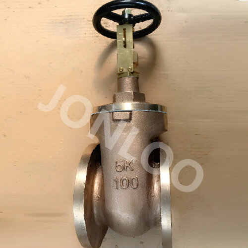 Bronze Gate Valve for Marine JIS 5K DN100 Undrilled Flange