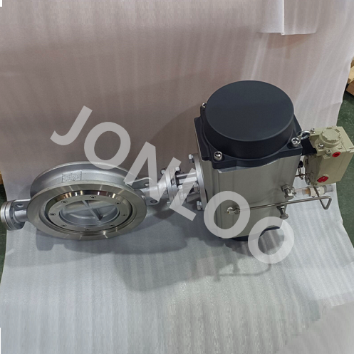 Wafer Butterfly Valve with Single Acting Pneumatic Actuator