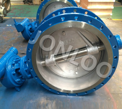 Double Flanged Butterfly Valve Dn 800 Pn 10 A216 WCB Body CF8M Disc