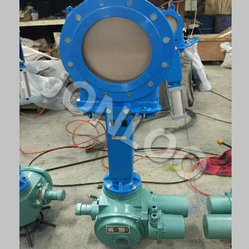 Electric Actuated Knife Gate Valve DN 250 PN 10 A216 WCB