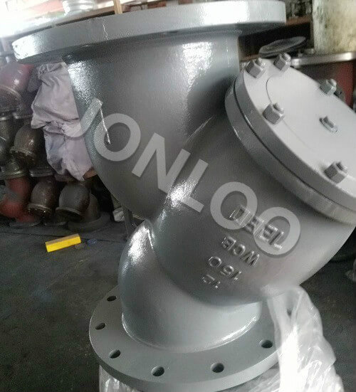 Flanged Y Strainer 12inch 150LB A216 WCB  SS304 Screen