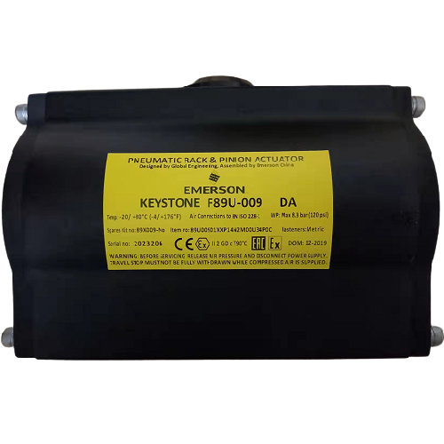 EMERSON KEYSTONE F89U-009 DA PNEUMATIC ACTUATOR