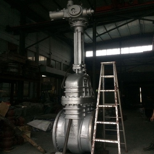 Motorized Gate Valve 900mm PN16 A216 WCB Rising-stem