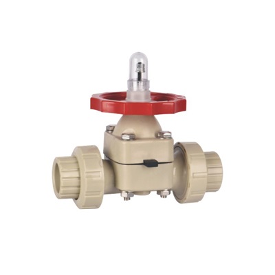 PPH Diaphragm Valve Double Union Socket