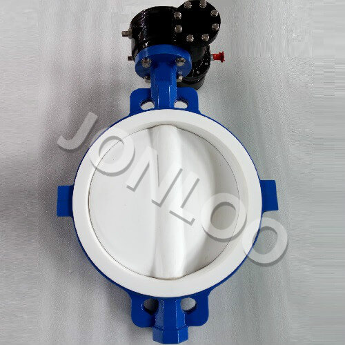 PTFE Lined Butterfly Valve  Wafer Type 10 inch 150 LB A395 API 609