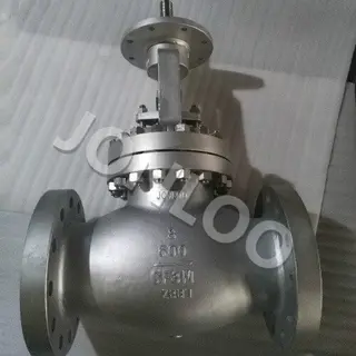 Stainless Steel Globe Valve 8 Inch 600LB  Bare Stem for  AUMA Actuator