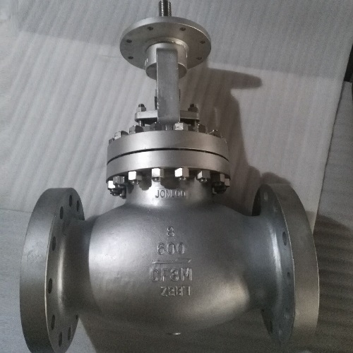 SS Globe Valve CF8M 8 Inch 600LB Bare Stem for AUMA Actuator Jonloo Valve Company