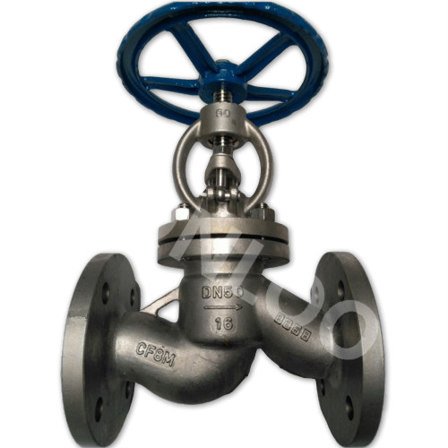 Stainless Steel Flanged Globe Valve DN 50 PN16 DIN 3356