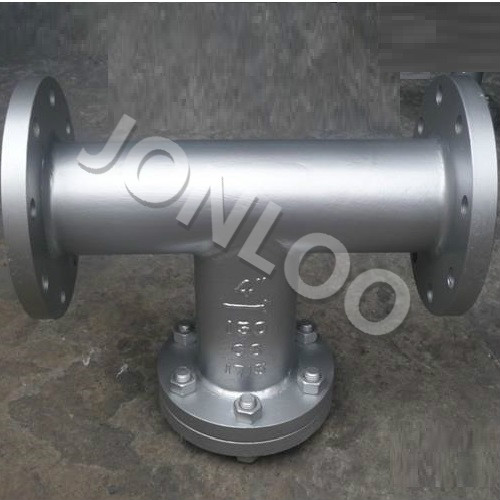 T Strainer 4 inch 150 LB A216 WCB Flanged Ends