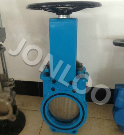 Wafer Knife Gate Valve  DN150MM PN10 GG25 GGG40 Rubber Seat