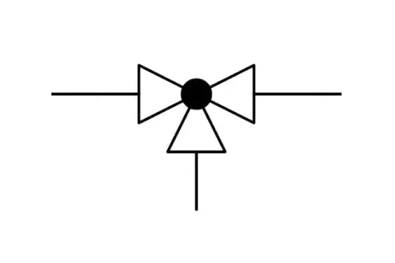 3 way valve symbol