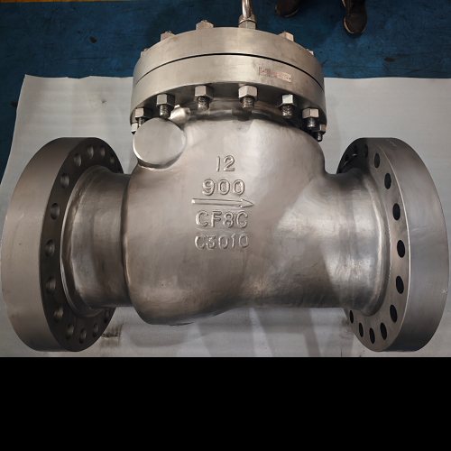 12 Inch Class 900 API 6D Swing Check Valve ASTM A351 CF8C Socket Weld Trim 17