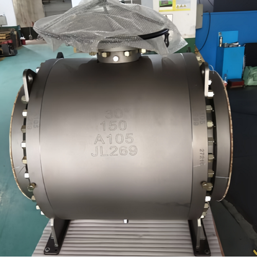 30 Inch Class 150 ASTM A105 Flanged Trunnion‑Mounted Ball Valve, API 6D