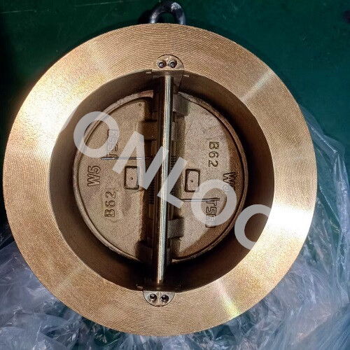 DUAL PLATE WAFER CHECK VALVE BRONZE B62 MATERIAL 5INCH 150LB