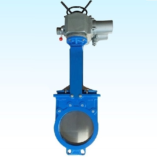 Ductile Iron GGG40 Motorized Knife Gate Valve DN250 JIS10K wafer type