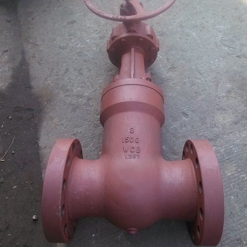 High Pressure Gate Valve 8 inch 1500 LB RF A216 WCB Bevel Gear Operator