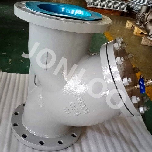 Y Strainer With Purge Valve 150LB WCB Body SS316 Screen